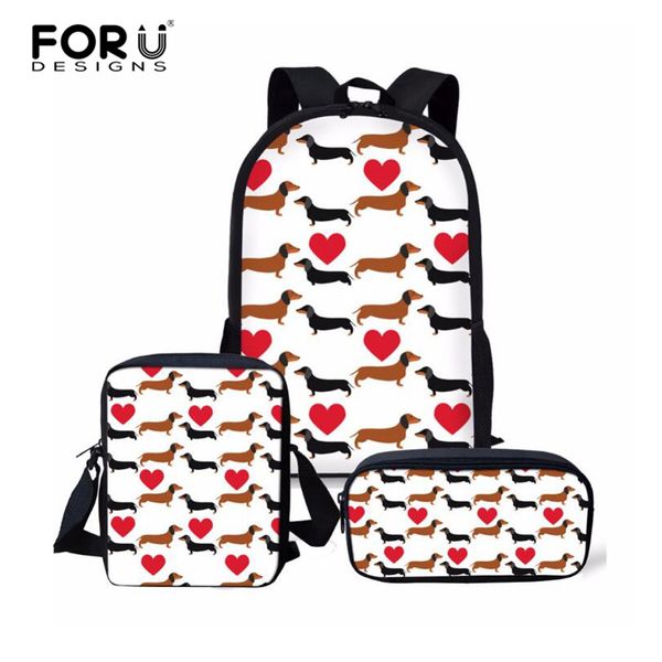 forudesigns 3 шт./компл. дети школьная сумка набор женщин рюкзак повседневная дети mochilas книга сумка девушка симпатичные такса собака рюк
forudesigns 3 шт./компл. дети школьная сумка набор женщин рюкзак повседневная дети mochilas книга сумка девушка симпатичные такса собака рюк