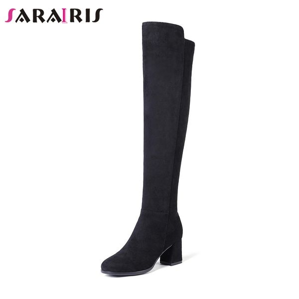 sarairis 2018 new solid 6.5cm high heels round toe zip shoes woman casual autumn winter over-the-knee boots big size 34-43, Black
sarairis 2018 new solid 6.5cm high heels round toe zip shoes woman casual autumn winter over-the-knee boots big size 34-43, Black
