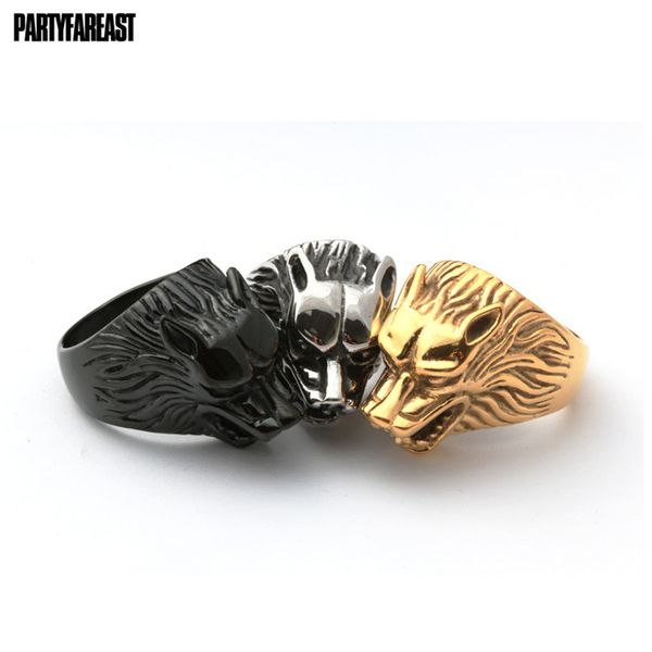 partyfareast titanium steel wolf gold rings tide male vintage ring for men jewelry women silver steel ring men punk, Golden;silver
partyfareast titanium steel wolf gold rings tide male vintage ring for men jewelry women silver steel ring men punk, Golden;silver