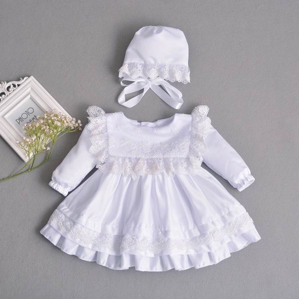 retail baby girl dress long sleeve christening gown first birthday dress for wedding party+hat infant clothing e211, Red;yellow
retail baby girl dress long sleeve christening gown first birthday dress for wedding party+hat infant clothing e211, Red;yellow