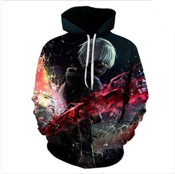 wholesale--anime tokyo ghoul funny 3d print men women hoodies street wear casual hip hop pockets sweatshirt clothing zgxl032, Black 
wholesale--anime tokyo ghoul funny 3d print men women hoodies street wear casual hip hop pockets sweatshirt clothing zgxl032, Black