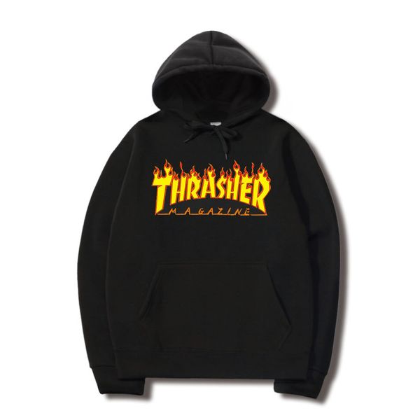 10colors flame letter printed pattern hoody hip hop trend harajuku hooded solid color sports shirt s-3xl, Black 
10colors flame letter printed pattern hoody hip hop trend harajuku hooded solid color sports shirt s-3xl, Black