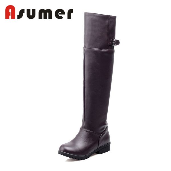 asumer new 2018 women over the knee boots solid simple zip classic winter boots round toe pu fashion, Black
asumer new 2018 women over the knee boots solid simple zip classic winter boots round toe pu fashion, Black
