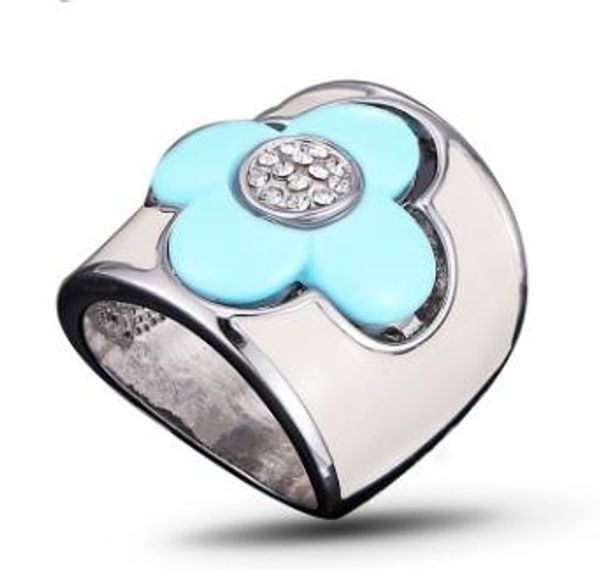 european and american foreign trade jewelry wholesale fashion creative acrylic four-leaf clover diamond ring, Silver
european and american foreign trade jewelry wholesale fashion creative acrylic four-leaf clover diamond ring, Silver