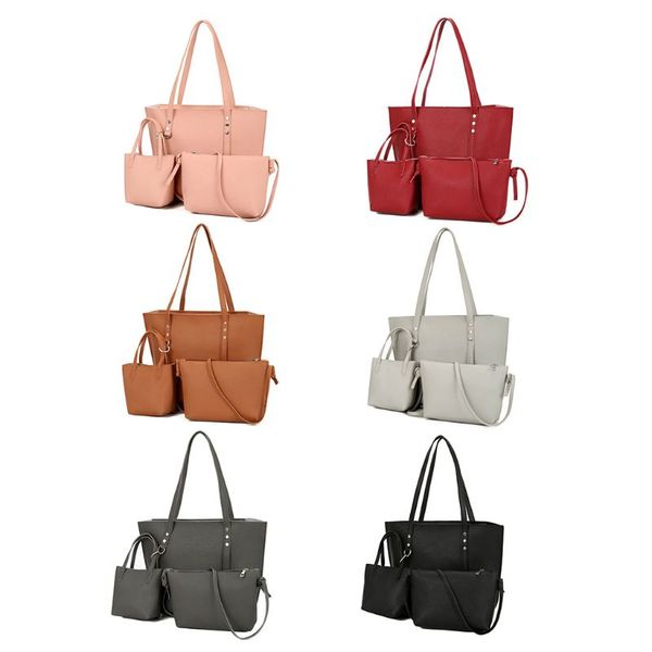 3pcs pu leather women handbag shoulder bag tote purse messenger satchel clutch
3pcs pu leather women handbag shoulder bag tote purse messenger satchel clutch