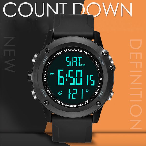 panars chrono digital men watch outdoor running count down timer clock for mens led display alarm watches horloge 8015, Slivery;brown
panars chrono digital men watch outdoor running count down timer clock for mens led display alarm watches horloge 8015, Slivery;brown