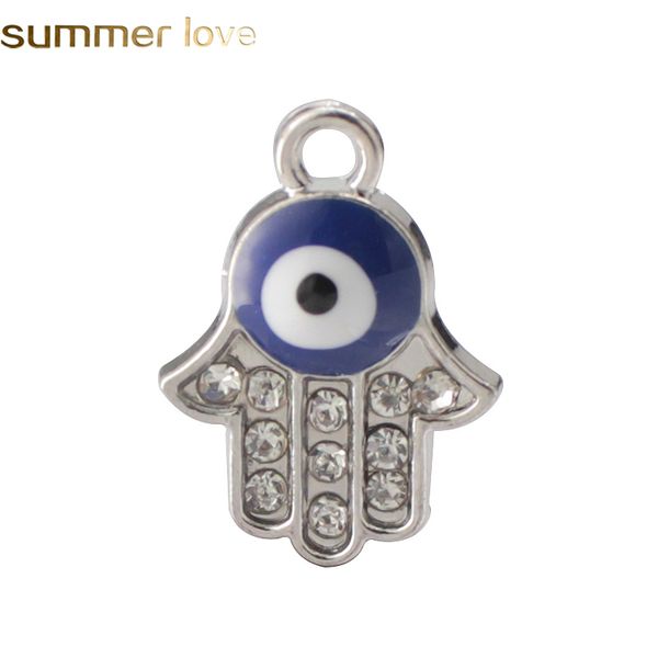 crystal enamel fatima hamsa charm eyes pendants for bracelet necklace jewelry alloy metal making accessories wholesale, Bronze;silver 
crystal enamel fatima hamsa charm eyes pendants for bracelet necklace jewelry alloy metal making accessories wholesale, Bronze;silver