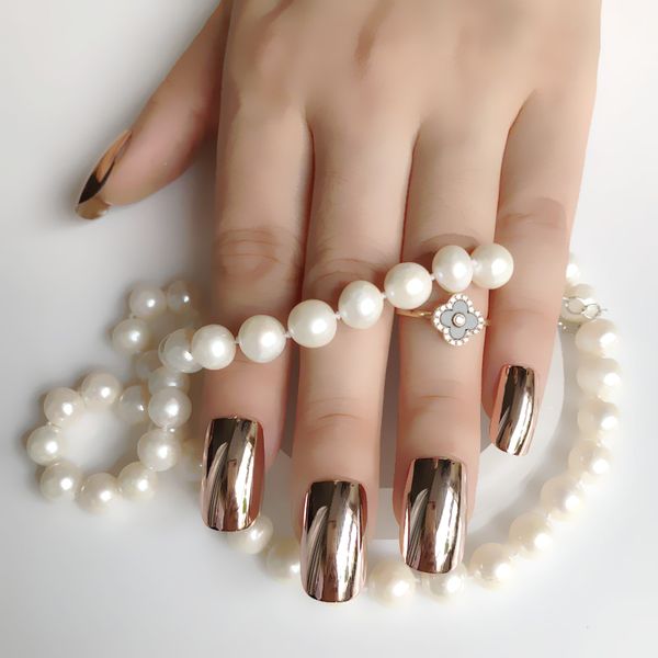 24pcs/kit diy gorgeous mirror uv acrylic nails champagne flat head extra long false nails metallic style nail tips easy to use, Red;gold
24pcs/kit diy gorgeous mirror uv acrylic nails champagne flat head extra long false nails metallic style nail tips easy to use, Red;gold