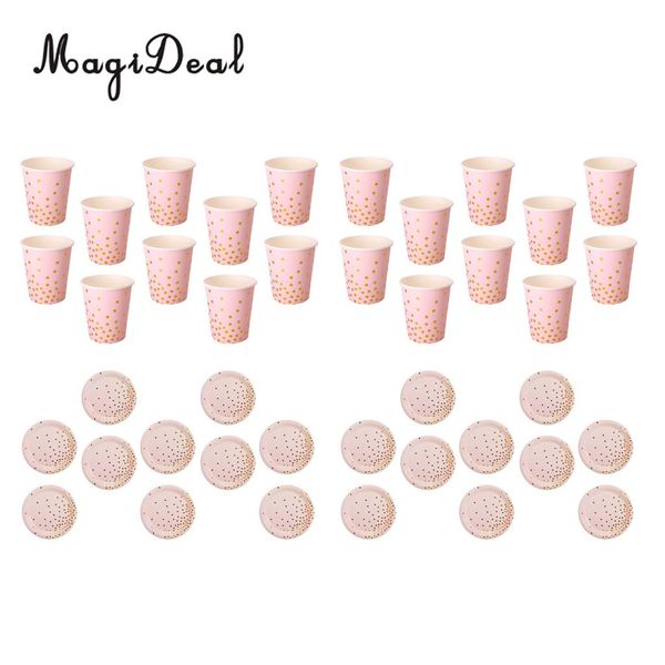 20 set glitter gold polka dots paper plates and cups baby shower wedding birthday disposable tableware 
20 set glitter gold polka dots paper plates and cups baby shower wedding birthday disposable tableware