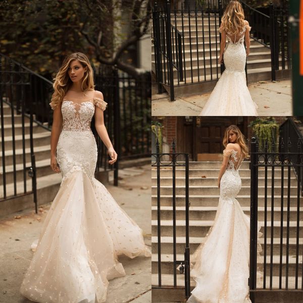 milla nova 2018 off shoulders mermaid wedding dresses sheer neck lace appliques illusion bodices bridal gowns wedding gowns vestios de novia, White
milla nova 2018 off shoulders mermaid wedding dresses sheer neck lace appliques illusion bodices bridal gowns wedding gowns vestios de novia, White