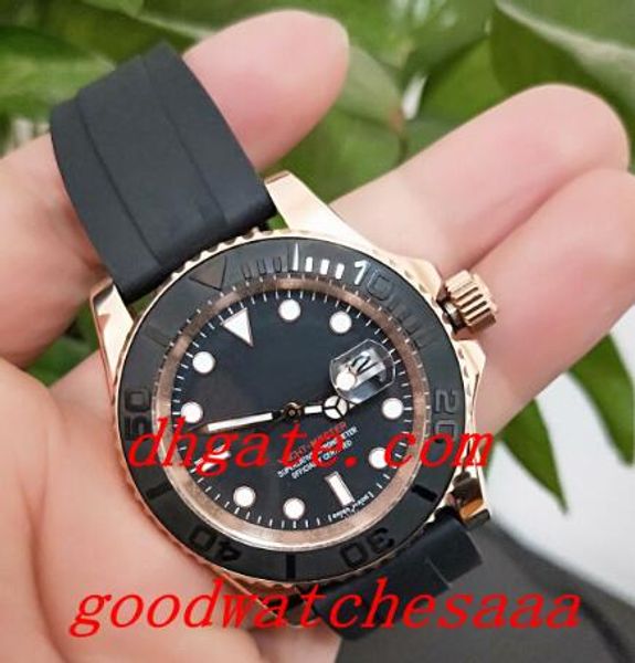 

высокое качество автоматические часы 40 мм керамический безель розовое золото 11665