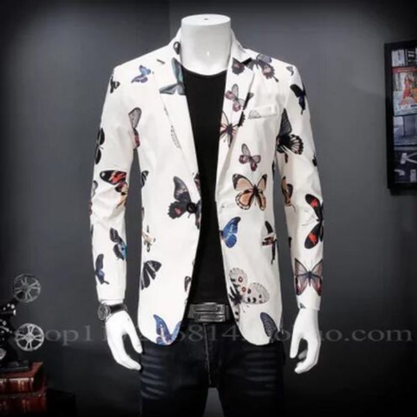 m-4xl 2017 new men's clothing fashion slim flowers suit plus size spring male bar stage costumes formal dress ing, White;black
m-4xl 2017 new men's clothing fashion slim flowers suit plus size spring male bar stage costumes formal dress ing, White;black