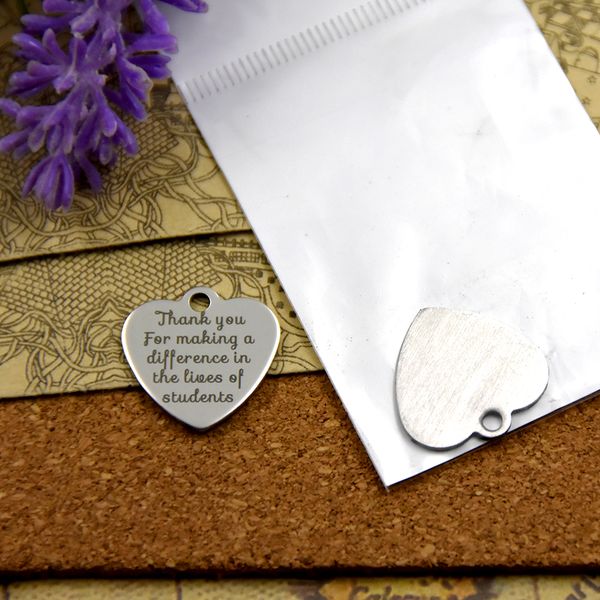 40pcs--"thank you for making difference in the lines of stu "stainless steel charms more style for choosing diy charms pendants fo, Bronze;silver
40pcs--"thank you for making difference in the lines of stu "stainless steel charms more style for choosing diy charms pendants fo, Bronze;silver