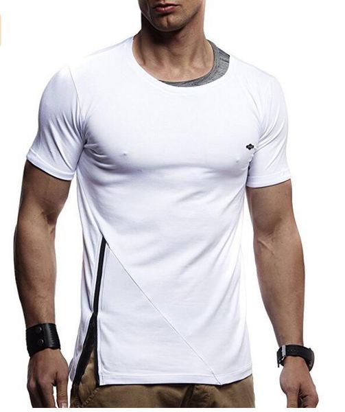 Mens Fashion Tshirt Zipper Design Solid Color Casual Tees Summer Breathable Short Sleeved Tops
Mens Fashion Tshirt Zipper Design Solid Color Casual Tees Summer Breathable Short Sleeved Tops