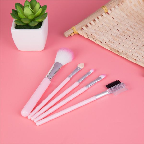5pcs pink color eye make-up brushes makeup brushes set face blush lip liquid cream powder cosmetics tool
5pcs pink color eye make-up brushes makeup brushes set face blush lip liquid cream powder cosmetics tool