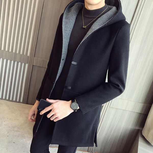 mens hooded trench coats long black coat mens casaco longo masculino street style woolen veste homme long coats slim fit, Tan;black
mens hooded trench coats long black coat mens casaco longo masculino street style woolen veste homme long coats slim fit, Tan;black