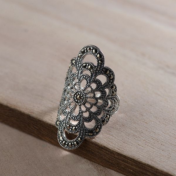 fnj 925 silver marcasite ring statement flower new fashion s925 sterling silver rings for women jewelry adjustable size, Golden;silver
fnj 925 silver marcasite ring statement flower new fashion s925 sterling silver rings for women jewelry adjustable size, Golden;silver