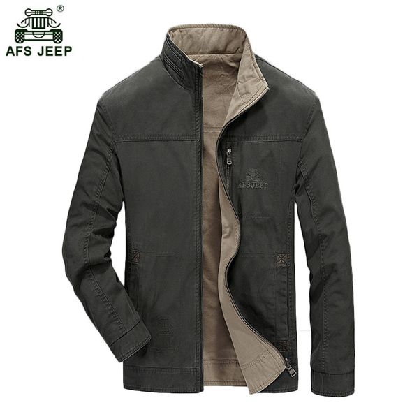new design mens double side jacket men outwear casual jacket afs jeep brand stand collar jacket jaqueta masculina 145 y1892503, Black;brown
new design mens double side jacket men outwear casual jacket afs jeep brand stand collar jacket jaqueta masculina 145 y1892503, Black;brown