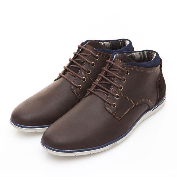 genuine leather men shoes autumn winter men boots 100% cow leather men casual boots lace-up inside canvas, Black
genuine leather men shoes autumn winter men boots 100% cow leather men casual boots lace-up inside canvas, Black