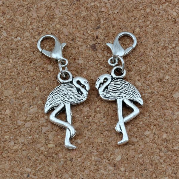 100pcs/lots antique silver flamingo crane charms bead with lobster clasp fit charm bracelet diy jewelry 12x37mm a-272b, Bronze;silver
100pcs/lots antique silver flamingo crane charms bead with lobster clasp fit charm bracelet diy jewelry 12x37mm a-272b, Bronze;silver
