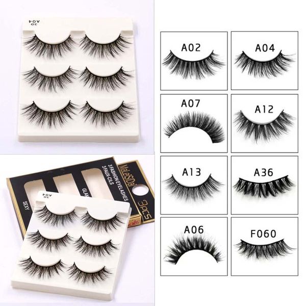 3pairs/box 3 d natural false eyelashes fake lashes long makeup mink lashes extension eyelash mink full strip eyelashes
3pairs/box 3 d natural false eyelashes fake lashes long makeup mink lashes extension eyelash mink full strip eyelashes