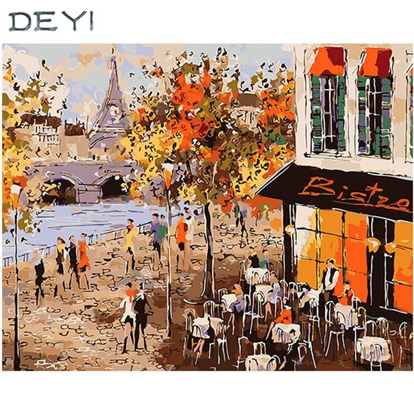 deyi decorate pil painting paris cafe diy painting by numbers landscape canvas for living room wall decor 4050631
deyi decorate pil painting paris cafe diy painting by numbers landscape canvas for living room wall decor 4050631