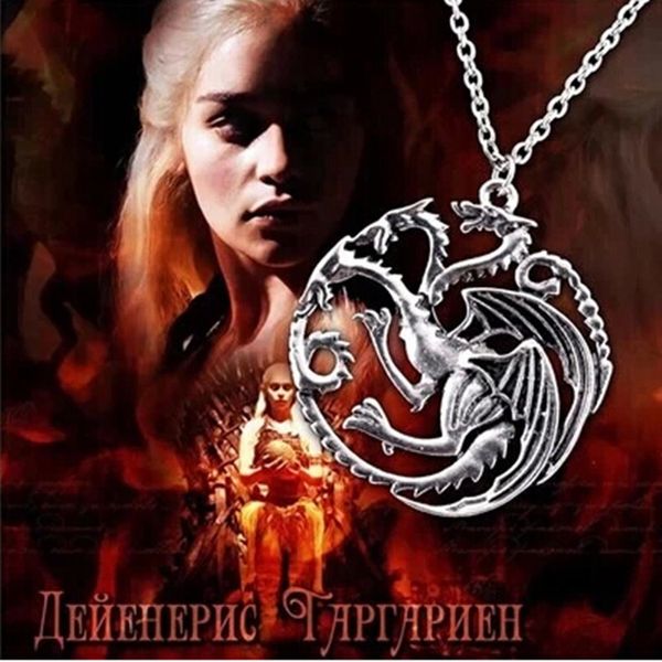 classic vintage ice and fire necklaces game of thrones necklace daenerys targaryen dragon necklace for women fans gifts, Silver
classic vintage ice and fire necklaces game of thrones necklace daenerys targaryen dragon necklace for women fans gifts, Silver