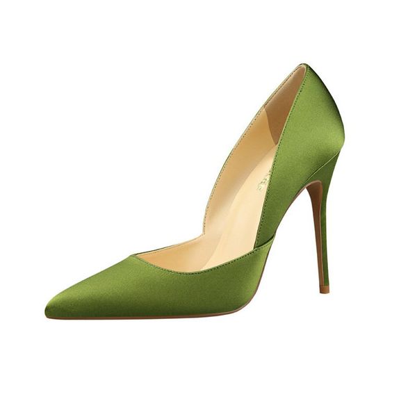new simple women's shoes dress banquet stiletto high-heeled satin shallow mouth pointed hollow thin women's single wedding shoes, Black 
new simple women's shoes dress banquet stiletto high-heeled satin shallow mouth pointed hollow thin women's single wedding shoes, Black
