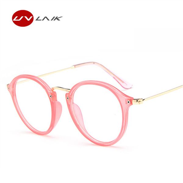 uvlaik brand women optical glasses female retro gold fimmed eyeglass frame with clear lens fashion round nerd eyewear frames, Silver
uvlaik brand women optical glasses female retro gold fimmed eyeglass frame with clear lens fashion round nerd eyewear frames, Silver