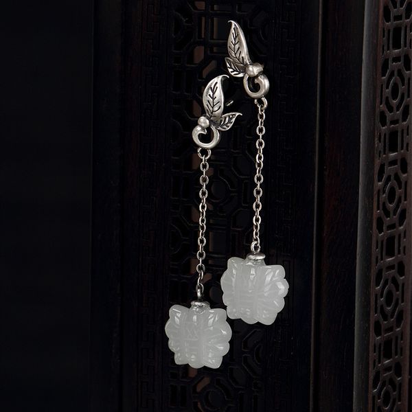 2018 sale fashion plant brinco s925 sterling natural natural jade butterfly retro high-end ladies' earrings wholesale, Golden;silver
2018 sale fashion plant brinco s925 sterling natural natural jade butterfly retro high-end ladies' earrings wholesale, Golden;silver