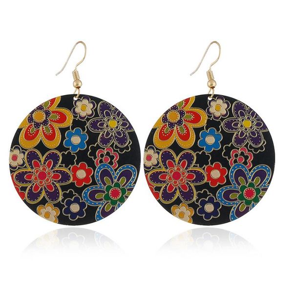 jewelry circle round hoop earrings flowers oil painting charm earrings fashion of shipping, Golden
jewelry circle round hoop earrings flowers oil painting charm earrings fashion of shipping, Golden