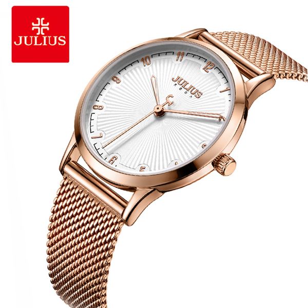julius simple rose gold mesh stainless steel women watches casual clock ladies bracelet quartz wrist watch, Slivery;brown
julius simple rose gold mesh stainless steel women watches casual clock ladies bracelet quartz wrist watch, Slivery;brown