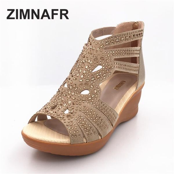 zimnafr brand 2017 summer female sandals genuine leather fish mouth sandals cowhide hollow diamond comfortable gladiator, Black
zimnafr brand 2017 summer female sandals genuine leather fish mouth sandals cowhide hollow diamond comfortable gladiator, Black