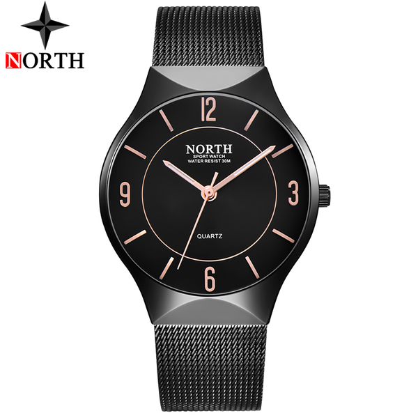 north new fashion ultra thin mesh stainless steel quartz watch men waterproof casual business watches men's relogio masculino, Slivery;brown
north new fashion ultra thin mesh stainless steel quartz watch men waterproof casual business watches men's relogio masculino, Slivery;brown