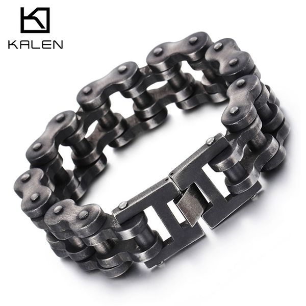 bracelet 230mm 3 size new brushed bike chain oxidized dark bicycle chain men bracelet fashion male 316l stainless steel hand chain kalen, Golden;silver
bracelet 230mm 3 size new brushed bike chain oxidized dark bicycle chain men bracelet fashion male 316l stainless steel hand chain kalen, Golden;silver