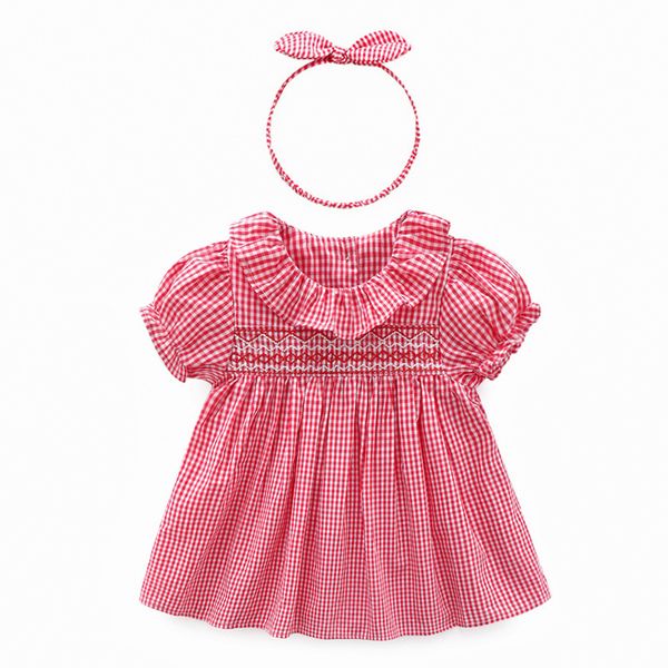 New girl clothes girl Chiffon Dress Short sleeve Ruffles Collar Plaid print dress with headband causal summer girl dress free ship
New girl clothes girl Chiffon Dress Short sleeve Ruffles Collar Plaid print dress with headband causal summer girl dress free ship