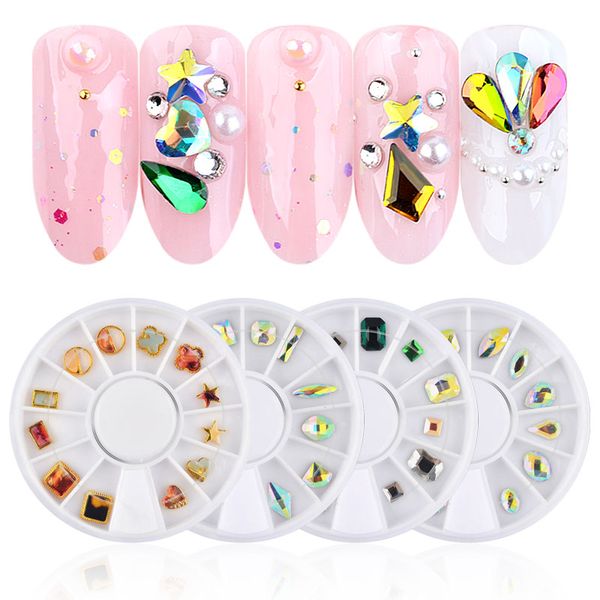 mixed designs laser ab color nail rhinestones in wheel heart/round/square glitter gems nail art charm flatback manicure tools, Silver;gold
mixed designs laser ab color nail rhinestones in wheel heart/round/square glitter gems nail art charm flatback manicure tools, Silver;gold