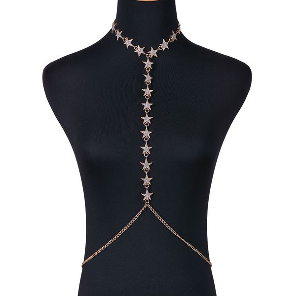 star body necklace chain metal choker statement necklace 2017 luxury maxi necklace women collier femme fashion jewelry, Golden;silver
star body necklace chain metal choker statement necklace 2017 luxury maxi necklace women collier femme fashion jewelry, Golden;silver
