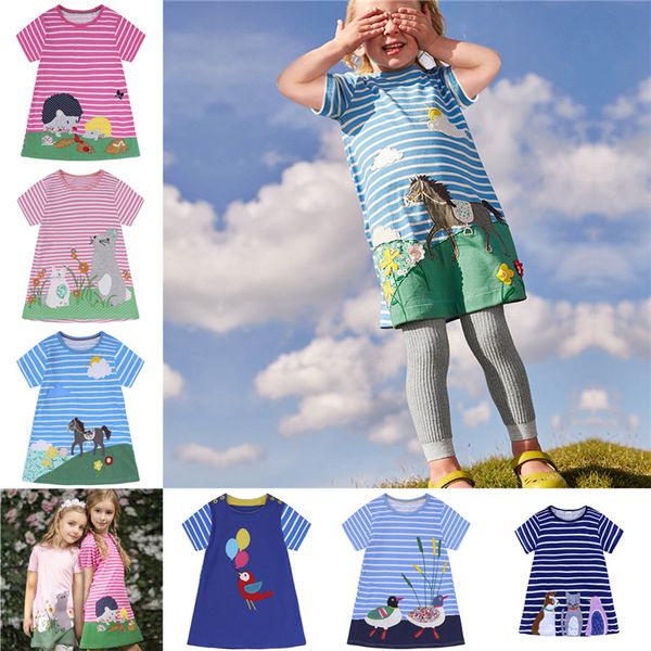 6 designs kids short sleeve striped dresses 18 months -6 years old kids summer dresses for girls animal applique princess dress la597-2, Red;yellow
6 designs kids short sleeve striped dresses 18 months -6 years old kids summer dresses for girls animal applique princess dress la597-2, Red;yellow