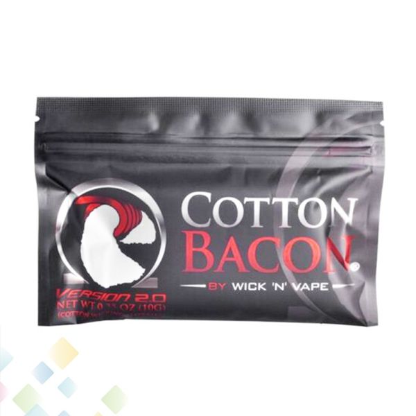 COTTON BACON 2.0 Made in China High quality Pure Organic Cotton Wick n Vape Fiber Fit DIY RDA RBA RTA Atomizer DHL
COTTON BACON 2.0 Made in China High quality Pure Organic Cotton Wick n Vape Fiber Fit DIY RDA RBA RTA Atomizer DHL