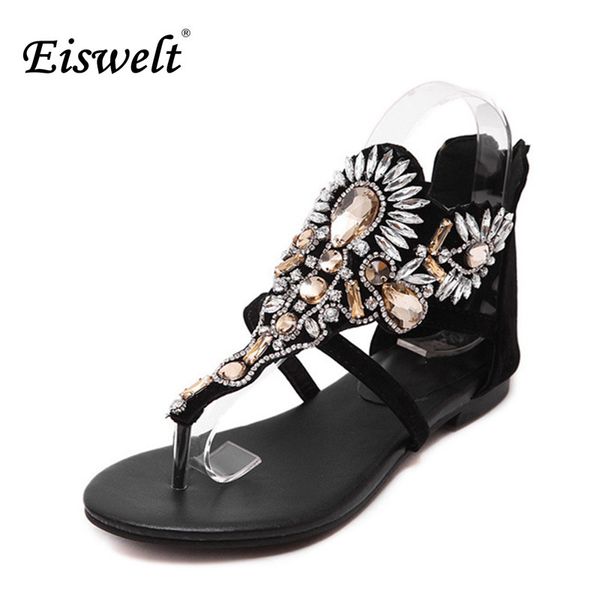 eiswelt women crystal gladiator sandals summer flip flops casual shoes woman slip on rhinestone women shoes size35-40 #gmj48, Black
eiswelt women crystal gladiator sandals summer flip flops casual shoes woman slip on rhinestone women shoes size35-40 #gmj48, Black