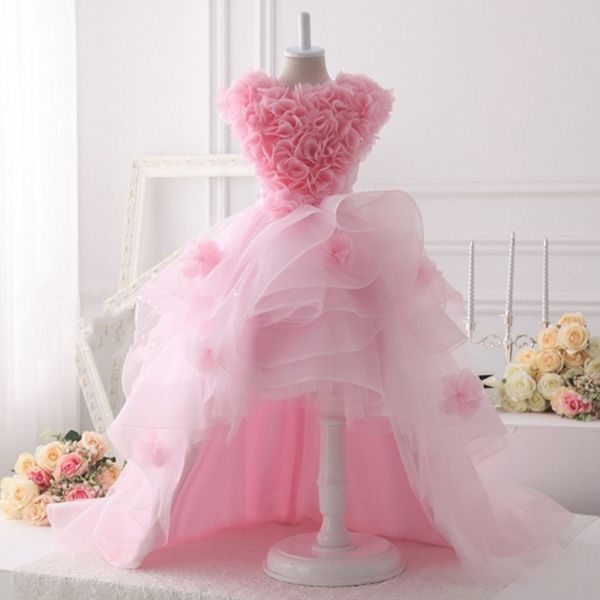 little girl pageant dresses 3d flowers ruffles sleeveless corset back high low pink flower girl dresses lovely gown, White;red
little girl pageant dresses 3d flowers ruffles sleeveless corset back high low pink flower girl dresses lovely gown, White;red