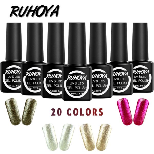 ruhoya shiny nail art varnish coat semi permanent gel glitter laser sequins soak off uv gel lacquer diamond nail polish, Red;pink
ruhoya shiny nail art varnish coat semi permanent gel glitter laser sequins soak off uv gel lacquer diamond nail polish, Red;pink