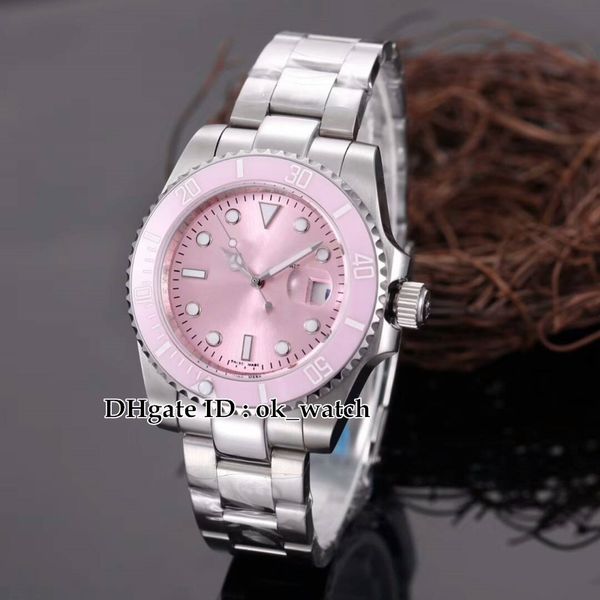 new watch date 116610ln pink dial ceramic bezel men's automatic watch stainless steel bracelet gents dress watches 7 colors, Slivery;brown
new watch date 116610ln pink dial ceramic bezel men's automatic watch stainless steel bracelet gents dress watches 7 colors, Slivery;brown