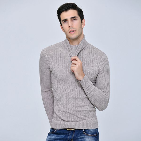 autumn and winter new men's sweater solid color high collar all-match business casual style, White;black
autumn and winter new men's sweater solid color high collar all-match business casual style, White;black