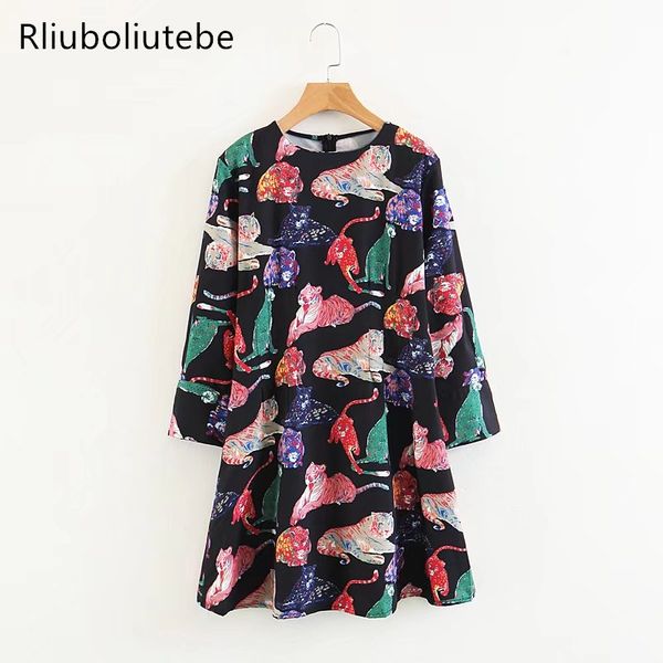 2018 multicoloured mini print dress pleated tunic tucks a-line loose fitting o neck short casual dresses summer spring vintage, White;black
2018 multicoloured mini print dress pleated tunic tucks a-line loose fitting o neck short casual dresses summer spring vintage, White;black