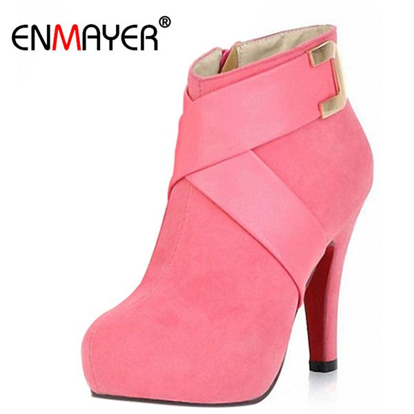 enmayer pumps black red pink ankle boots women fashion short boot winter high heels shoes snow warm boots size34-43
enmayer pumps black red pink ankle boots women fashion short boot winter high heels shoes snow warm boots size34-43