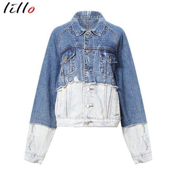 stitching contrast color distressed denim jacket denim jacket girl tide 2018 autumn and winter new star with the same coat jacke, Black;brown
stitching contrast color distressed denim jacket denim jacket girl tide 2018 autumn and winter new star with the same coat jacke, Black;brown