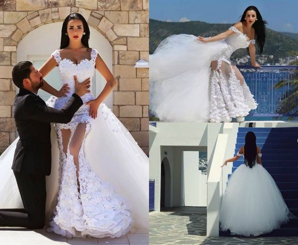 2018 Mermaid Wedding Dresses Detachable Train Off The Shoulder 3D Floral Appliques Beaded Luxury Bridal Gowns Sweep Train Wedding Dress
2018 Mermaid Wedding Dresses Detachable Train Off The Shoulder 3D Floral Appliques Beaded Luxury Bridal Gowns Sweep Train Wedding Dress