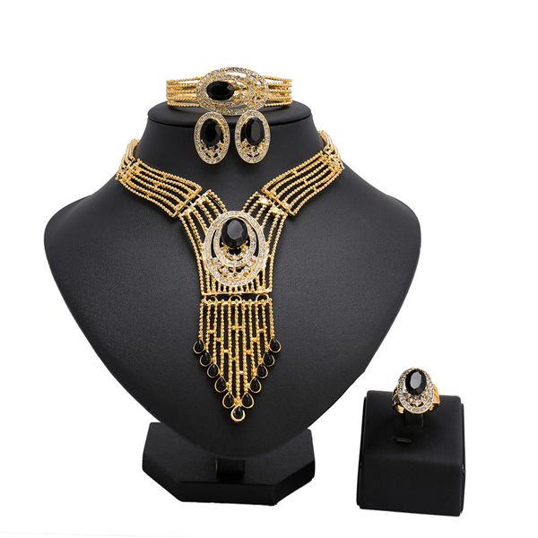 2018 african wedding jewelry sets african big women necklace blue bead jewelry sets fashion gold, Silver
2018 african wedding jewelry sets african big women necklace blue bead jewelry sets fashion gold, Silver